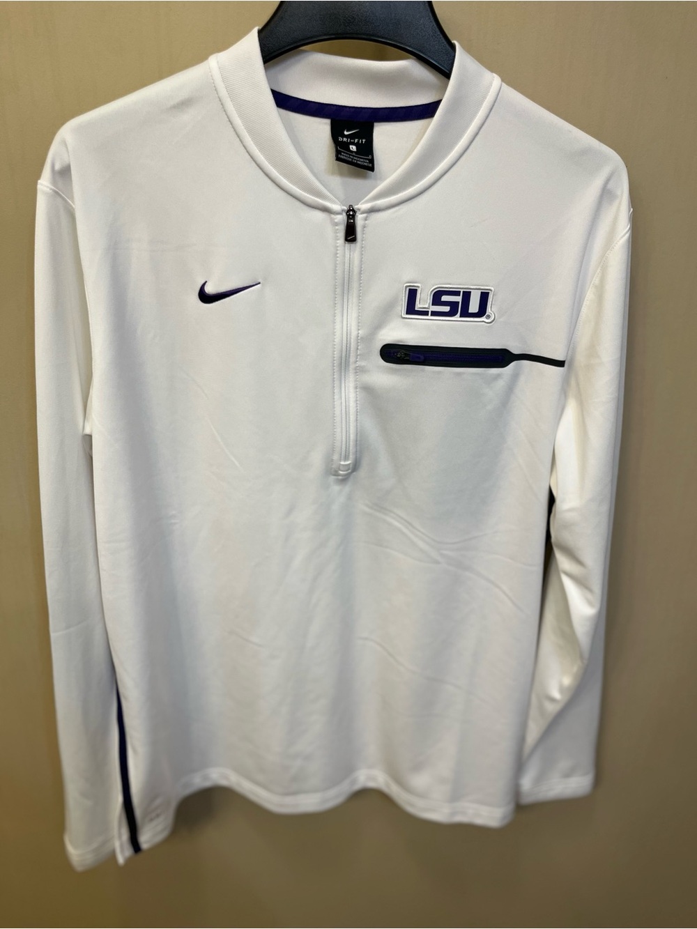LSU Tigers Nike 2024 Sideline Coach Performance Half-Zip - Men's Large